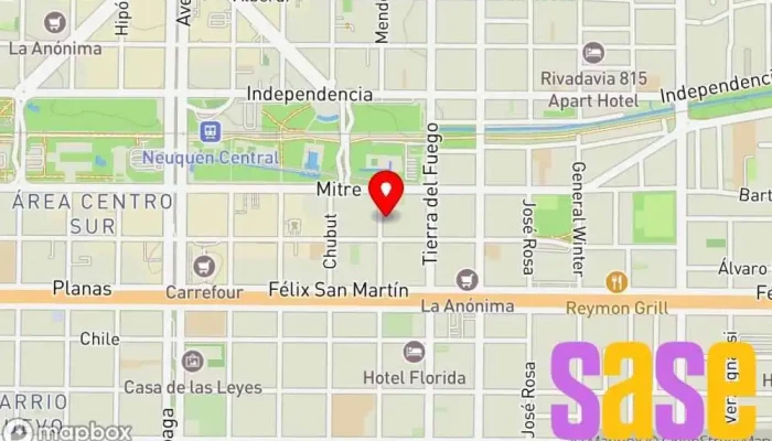 mapa de UNI TEC SA Electricista, Proveedor de alarmas de incendio, Servicio de seguridad en Neuquén