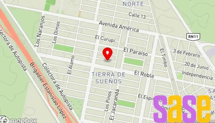 mapa de Vamei Elec - Materiales eléctricos por mayor y menor Tienda de iluminación en Puerto Gral. San Martin