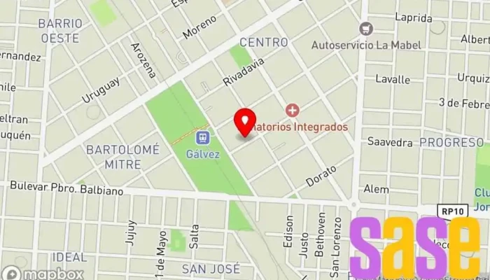 mapa de Víctor J Busso SA - Iluminación Tienda de iluminación en Gálvez