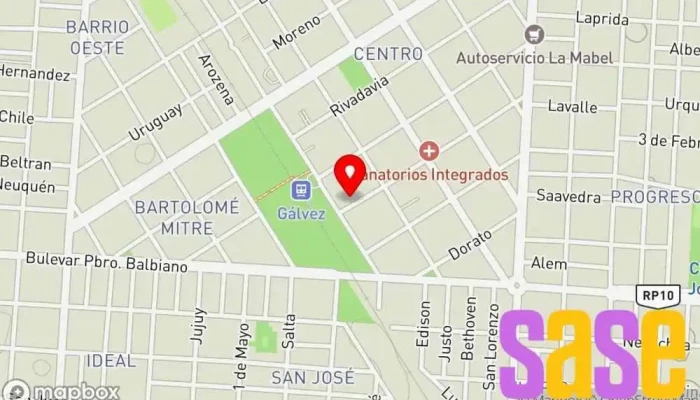mapa de Víctor J Busso SA - Materiales Eléctricos Tienda de electricidad, Tienda de iluminación en Gálvez