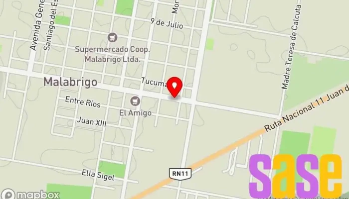 mapa de Voltalex - Energía Confiable Servicio de instalación eléctrica en Malabrigo
