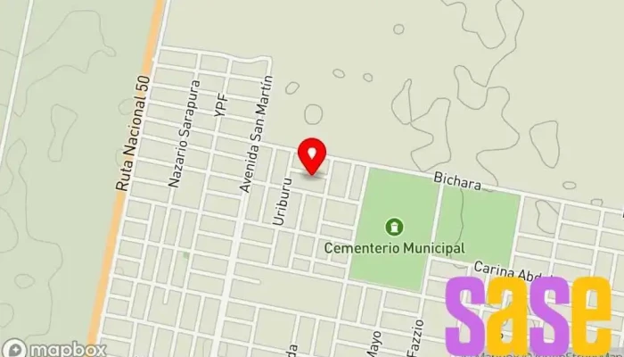 mapa de W1 Servicios Eléctricos Compañía eléctrica en San Ramon de la Nueva Oran