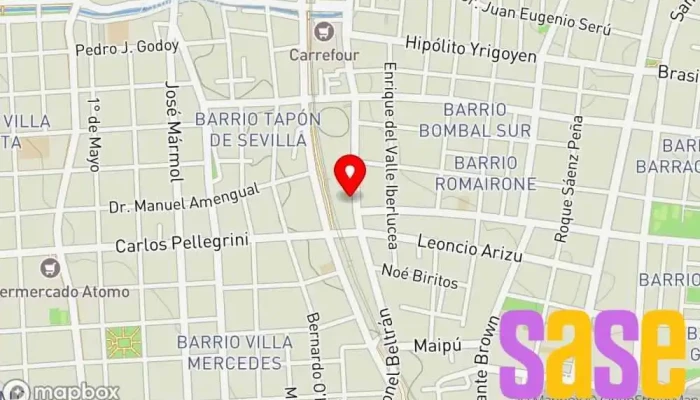 mapa de Weinert Baterías y electricidad del automotor Tienda de baterías para automóvil, Servicio de reparación de sistemas eléctricos para automóviles en Mendoza