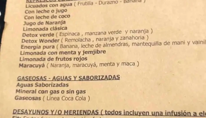 Wonder -  Carta - San Miguel de Tucumán