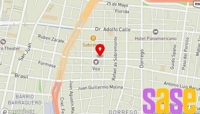 mapa de Yañez Electricidad Del Automotor Taller de reparación de automóviles en Dorrego