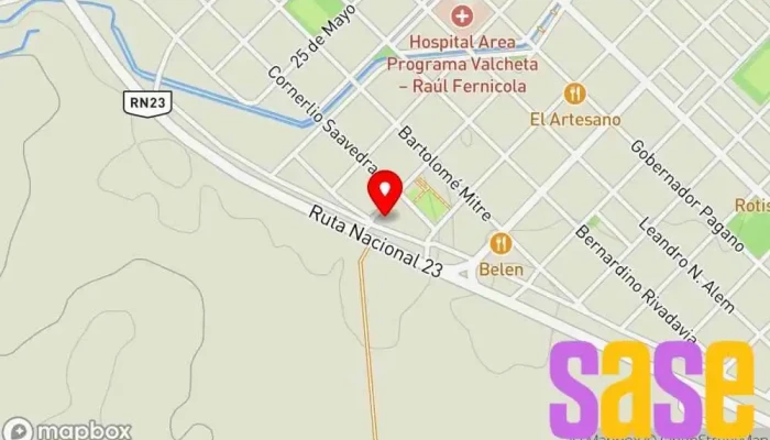 mapa de YPF Lujanera SRL Gasolinera, Gasolinera alternativa en Valcheta