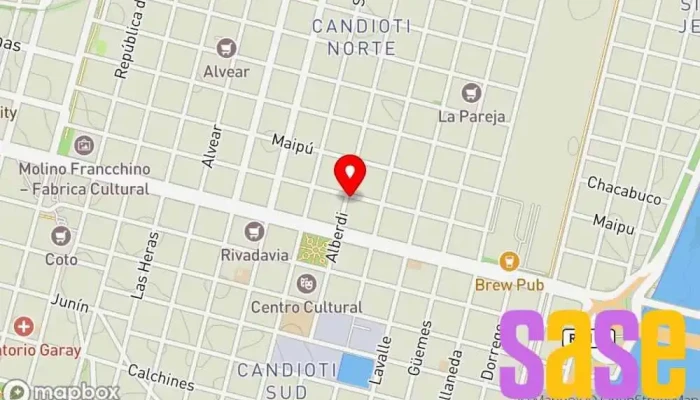 mapa de Zaffaroni Electrónica Tienda de electricidad en Santa Fe de la Vera Cruz